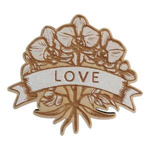 Broche Orchidée love