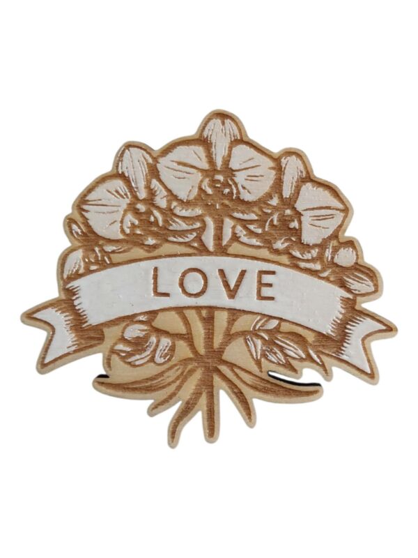 Broche Orchidée love