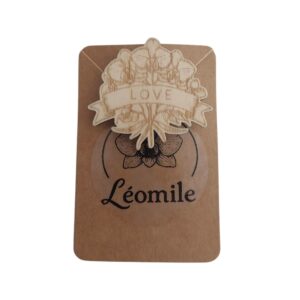 Broche Orchidée love