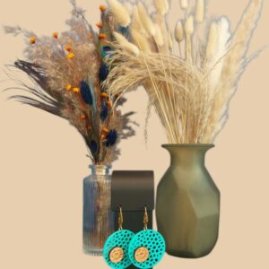Boucle Fleur vert